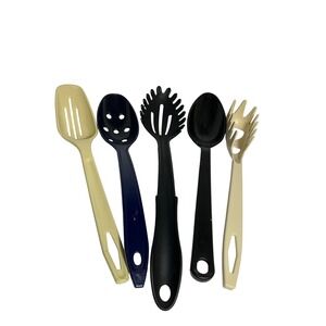 Vintage Kitchen Utensil Set 5pc Hutzler Tailor Made King Kraft Made in USA Nylon
